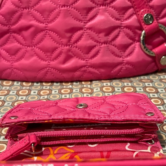Vera Bradley Pink Purse & Wallet - Picture 4 of 10